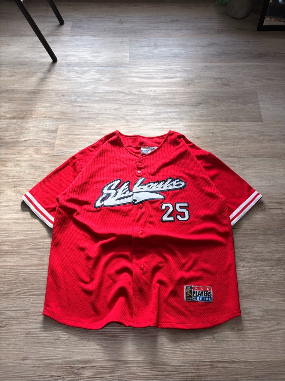 St. Louis Red Baseball Jersey McGWIRE